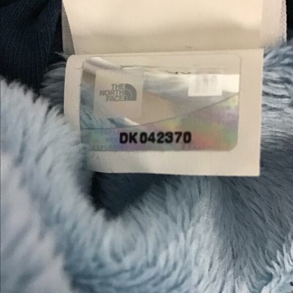 North Face Insulated Heavy Fur Lined Zip Reversible Jacket Coat Shady Blue sz S - Picture 16 of 16